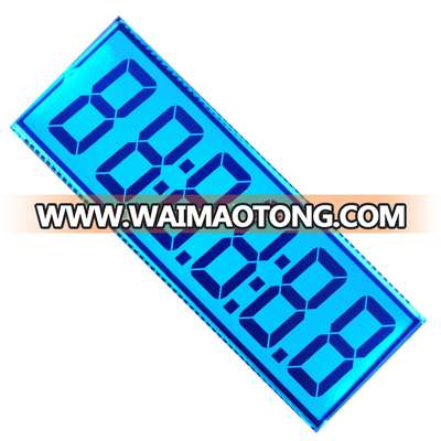 OEM TN 6 character digit monochrome lcd display 7 segment